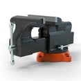 thumbnail image 4 of KFFKFF 6" Bench Vise w/ Anvil 360??Swivel Locking Base Heavy Duty Ductile Iron, 4 of 9