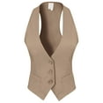 thumbnail image 3 of MixMatchy Women's Economy Dressy 3 Button Versatile Racerback Tuxedo Suit Vest Waistcoat, 3 of 5