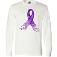 thumbnail image 3 of Inktastic Alzheimer's Awareness Purple Ribbon made of Heart Long Sleeve T-Shirt, 3 of 5
