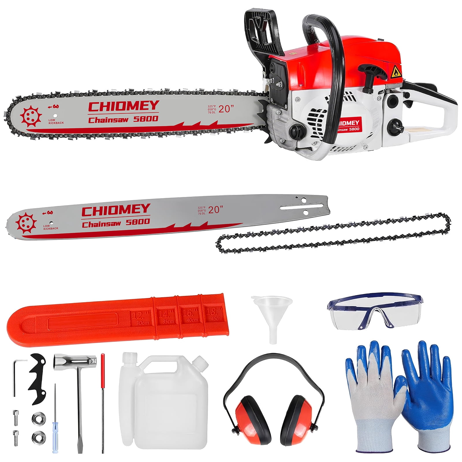 Troy-Bilt 18 in. 42cc Gas Powered Chainsaw, TB4218 - Walmart.com