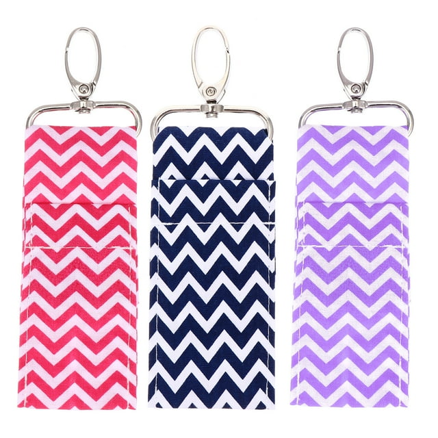 MasteelfCA 3 Pcs Porte-Baume à Lèvres Mode Porte-Rouge à Lèvres Porte-Clés Pochette
