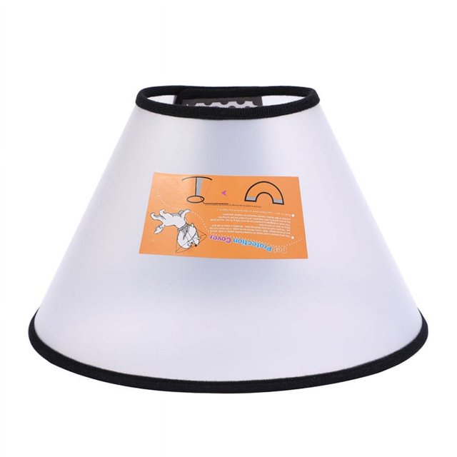 Uds. Collar de perro antilamer y morder para perros y gatos, cómodo collar de seguridad antimordeduras M