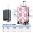 thumbnail image 2 of Travel Luggage Cover Protector - Pink Cartoon Cute Cat Footprints Anti-Scratch Suitcase Covers Fits 18-32 Inch Luggage, 2 of 5