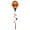 Hot Stripe, variant on In the Breeze 1029 — Mini Rainbow Blended Hot Air Balloon Wind Spinner, Hanging Yard Spinner
