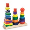 thumbnail image 3 of Melissa & Doug Geometric Stacker - Wooden Educational Toy, 3 of 7
