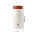 thumbnail image 3 of Tasse de Voyage en Acier Inoxydable Isolée 320 ml avec Couvercle et Poignée, Tasse à Café à Double Paroi Résistante aux Fuites pour Camping Voiture Bureau, Rose Orange Vert, 3 of 6
