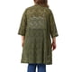 thumbnail image 3 of Cárdigans de mujer plus size Agnes Orinda, de encaje, ligeros, con mangas 3/4, cárdigans de cobertura 2X en verde ejército, 3 of 6