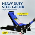 thumbnail image 3 of Hydraulic Low Profile And Steel Racing Floor Jack 3 Ton (6600 Lb) Capacity, With Dual Piston Quick Lift Pump, Blue Lifting Range ,Robust Construction, 3 of 7