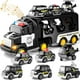 thumbnail image 3 of Doloowee Juguetes para camiones de policía para niños pequeños de 3, 4, 5 y 6 años, camión 7 en 1, coche de juguete con potencia de fricción, regalos de cumpleaños de Navidad para niños y niñas de 3 a, 3 of 4