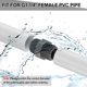 thumbnail image 4 of Uxcell 6Pcs PVC Nipple Thread Coupling Adapter Connector, G1-1/4 x G1-1/4 Male PVC Pipe Fitting, Plumbing Coupling for Home, Industrial, Agricultural, Gray, 4 of 6