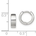 thumbnail image 2 of 925 Sterling Silver Hinged Hoop Earrings, 2 of 6