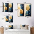 thumbnail image 4 of Designart "Mid-Century Moon Serenity on Delft Blue Sky III" Transitional Wall Art Set Of 2 - Abstract Gold Gallery Set For Office Decor, 4 of 6