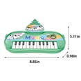 thumbnail image 3 of Green Portable Piano Instrument Toy 13 Keys Early Music Education Sensory Activity, 3 of 8