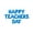 Blue, variant on Letter Balloons - HAPPY TEACHERS DAY 16" Inch Alphabet Letters Foil Mylar Balloon Teacher Appreciation Party Banner (Gold)
