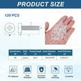 thumbnail image 2 of Uxcell 120Pcs Clear Acrylic Screws, M3x6mm PC Plastic Phillips Round Head Bolts, 2 of 7