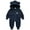 Navy, variant on Cute Baby Clothes, Baby Bear Outfit, Toddler Boys Girls Fall and Winter Long Sleeved Printing ZipperJumpsuit Thickening Hoodie, 1 Year