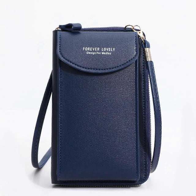 Pu Leather Blocking Crossbody Cell Phone Bag For Women Wallet Purse, Small Crossbody Cell Phone Purse For Women