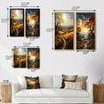 thumbnail image 4 of Designart "Countryside Harvest Gold Collage I" Countryside Wall Art Set Of 2 - Yellow Landscapes Wall Decor Set Of 2, 4 of 7