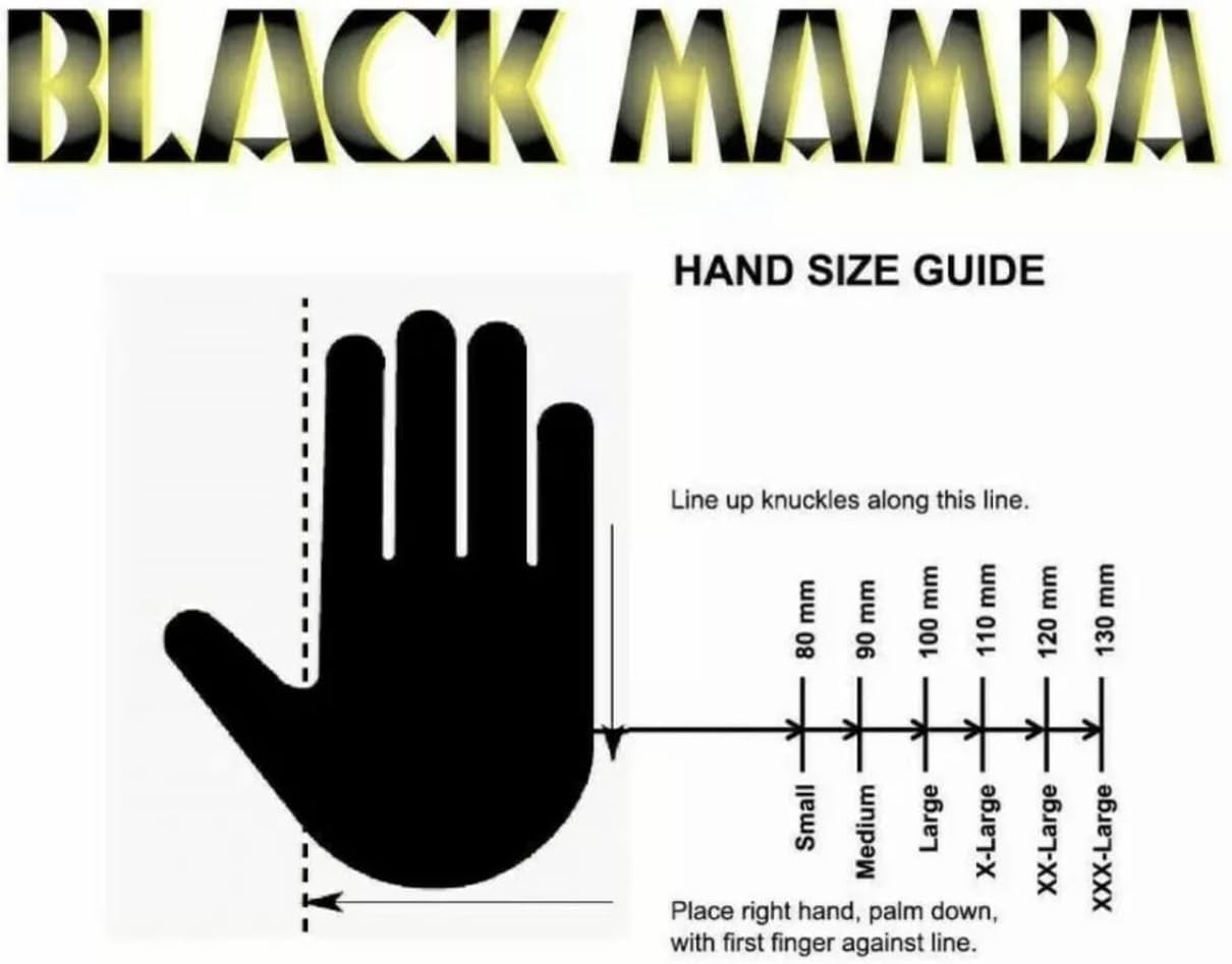 Black Mamba Black Powder Free Textured Nitrile Gloves (XX-Large) 100 per Box