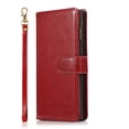 thumbnail image 3 of Allytechgroup Wallet Case for Samsung Galaxy S25 Ultra, Zipper Clutch Phone Case with Card Slots, Cash Pocket, Wrist Strap, Kickstand Stand Function, Magnetic Closure Flip Cover,Red, 3 of 6