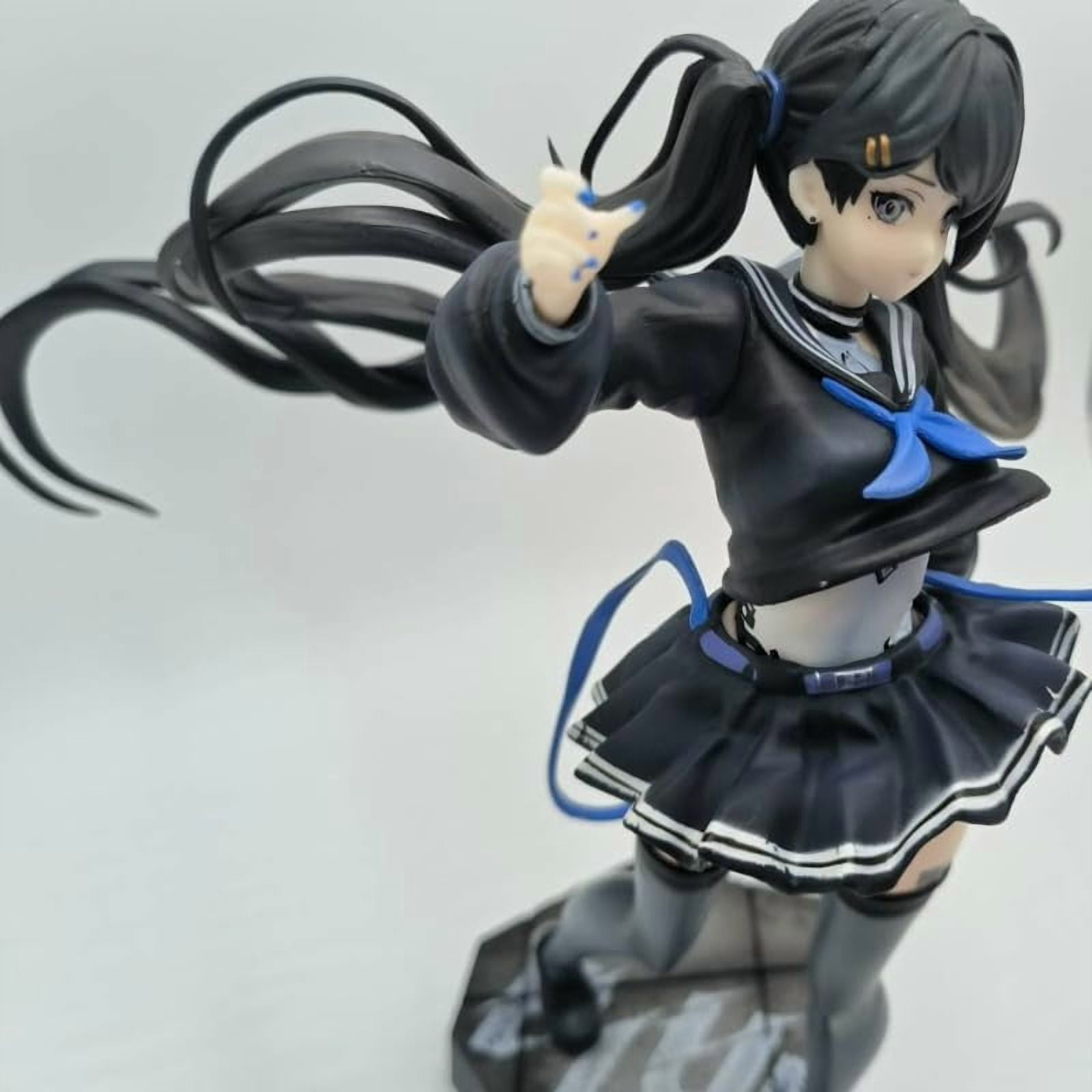 Solarain Colors Blue Figure Big Knife Standing Solarain Colors Blue Anime Figures 23cm/9.1inch PVC Game Character Model Decoration Craft Gift