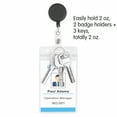 thumbnail image 2 of MUKA 50 Pcs Bobines de Badge Rétractables Translucides avec Style Vertical Porte-Badge de Carte d'Identité, 2 of 8