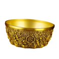 thumbnail image 4 of Cuenco de tesoro de latón, adorno de estatuilla de prosperidad y riqueza, dinero chino de buena suerte 16 cm, 4 of 9