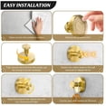 thumbnail image 4 of 4-Pack Waterproof Black Suction Cup Hooks, Removable No Drill Hanging Hooks for Towels Robes Loofahs and Wreaths, 4 of 8