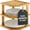Bamboo, variant on Plate Organizer for Cabinet - 3 Tier Bamboo Corner Shelf Cabinet Organizer for Plates, Bowls, Mugs and Pantry Storage, Space Saving Countertop and Cabinet Corner Shelf,