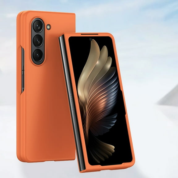 Slim Case for Samsung Galaxy Z Fold 7, Luxury Liquid Silicone Hard [Military Grade Shockproof] Hybrid Soft TPU & Hard PC Drop-Proof Anti-Scratch Grip Cover For Samsung Galaxy Z Fold 7,Orange