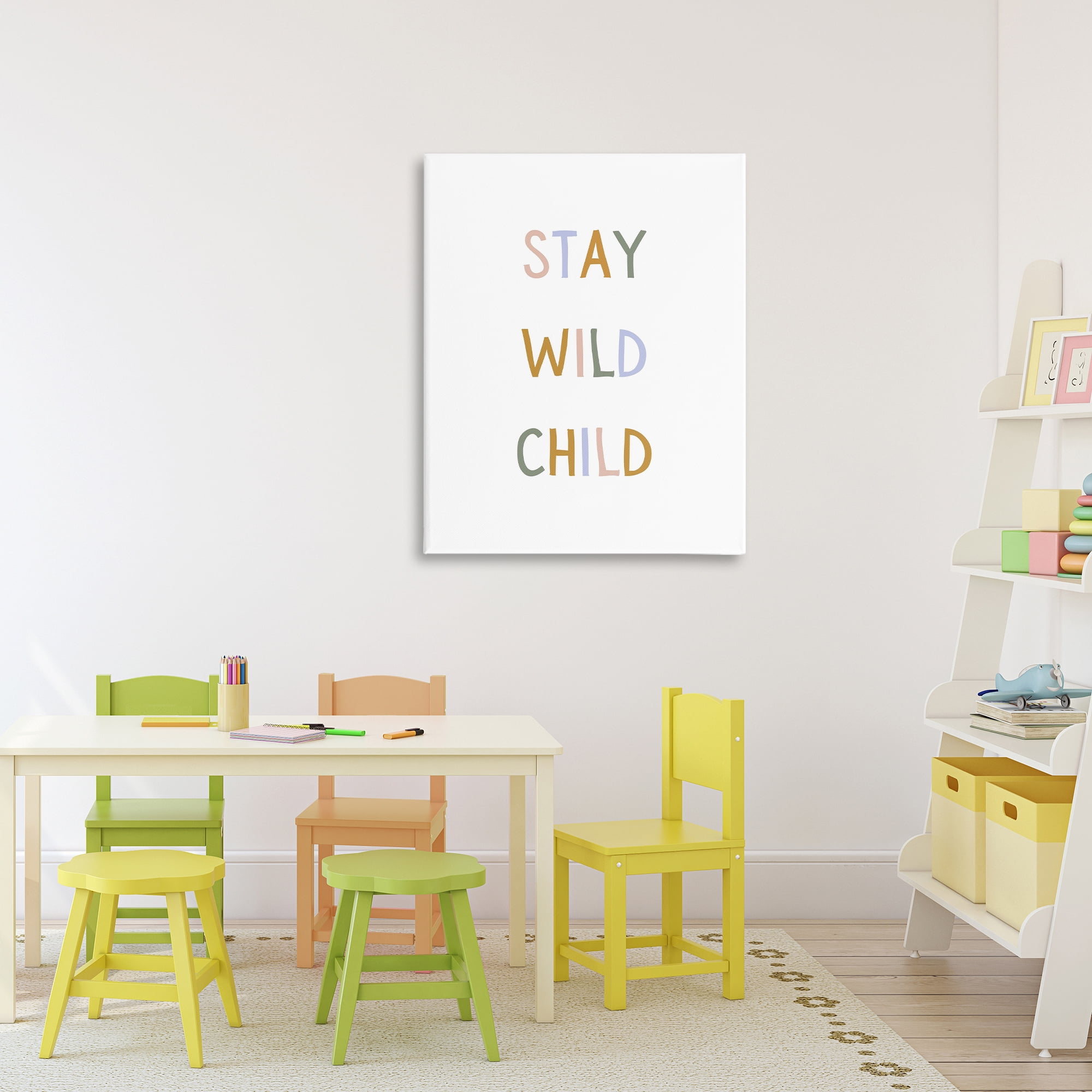 Stupell Industries Stay Wild Child Canvas Wall Art, design by Katie Griggs
