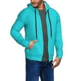 thumbnail image 2 of Goofa Aqua Pattern Mens Full-zip Hoodie, Zip-up Pullover Hooded Sweatshirt, Kangaroo Pocket Hoodie Ideal for Daily Wear, Travel, and Home-3X-Large, 2 of 5
