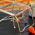 thumbnail image 3 of Multifunctional Folding Campfire Portable Stainless Steel Camping Outdoor Wood Stove Stand, 3 of 9