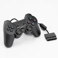 thumbnail image 3 of RetroFam Control PS2 con Cable Dualshock Compatible con PlayStation 2, Negro, 3 of 5