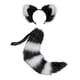 thumbnail image 4 of Gatos de peluche Orejas Cola Cosplay Vestir Disfraz Accesorios para el cabello Decoración peluda Sombreros para fiestas temáticas de animales Negro Fernando Traje de juego de cosplay, 4 of 8