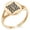 Rose Gold, variant on Stainless Steel Celtic Quaternary Eternity Knot Minimalist Oval Top Polished Statement Signet Ring