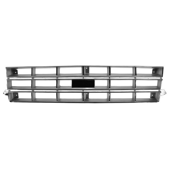 Front Grille Chrome & Silver Compatible with 1983-1990 Chevrolet S10 S10 Blazer GM1200334