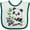 White and Green, variant on Inktastic My Great Aunt Loves Me Cute Panda Boys or Girls Baby Bib