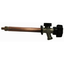 1/2 in. x 8 in. Brass Crimp PEX Half-Turn Frost Free Anti-Siphon Outdoor Faucet Sillcock