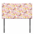 thumbnail image 3 of Daffodil Headboard, Mixed Plants and Wildflowers Blooms Pattern Tulips Daffodil Romantic Floral Art, Upholstered Decorative Metal Bed Headboard with Memory Foam, Twin Size, Multicolor, by Ambesonne, 3 of 4
