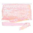 thumbnail image 1 of Uxcell 10 Yard x 1.2 Inch Cinta de lentejuelas elástica para manualidades de bricolaje, costura de vestidos, color rosa, 1 of 7