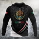 thumbnail image 3 of Sudadera con capucha de águila mexicana para hombre, emblema de México, bandera nacional, estampado 3D, sudaderas con capucha de manga larga, ropa unisex informal de gran tamaño, 3 of 5