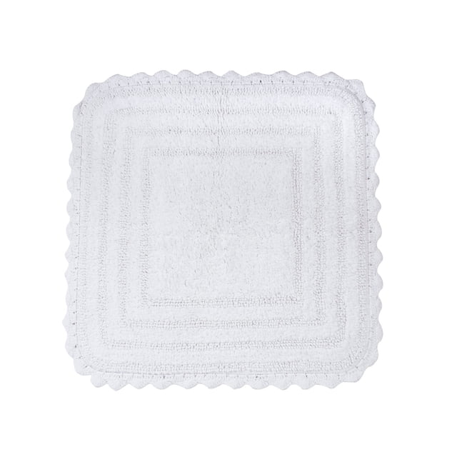 Alfombra de baño DII Crochet Collection reversible 60 x 60 cm blanca DII Ver descripción