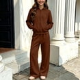 thumbnail image 5 of LvhaoGJOB Big Kids Boys Hoodie and Pants Outfit Set, Black - fleece fabric, ready for print, 5 of 7