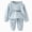 H071-Light Blue, variant on NOLDARES Baby Boy Girl Pajamas Little Boys Girls Pajamas 2 Piece Train Toddler Sleepwear Fall Winter Clothes Set(H071-Pink)
