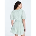 thumbnail image 3 of Free Assembly Women's Tiered Ruffle Mini Dress with Short Puff Sleeves, Sizes XS-XXL, 3 of 4