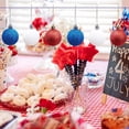 thumbnail image 7 of SHJHENG 24Pcs Patriotic Christmas Ball Ornaments, Red White Blue Glitter Hanging Balls for 4th of July, Memorial Day Decor, 7 of 7