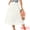 White, variant on DARING DIVA Women's Eyelet Boho Skirt Elastic A-Line Midi Skirts Small White