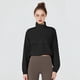 thumbnail image 5 of Chaqueta Deportiva con Cremallera para Mujer, Cuello Alto, Resistente Al Viento, Protección Solar, para Hacer Ejercicio Al Aire Libre. Negro S, 5 of 8