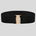 thumbnail image 2 of Baberdicy Belts for Women Wide Women Fashion Belts Lady Elastic Waist Stretch Belt Dress Wide Buckle Belt Black, 2 of 2